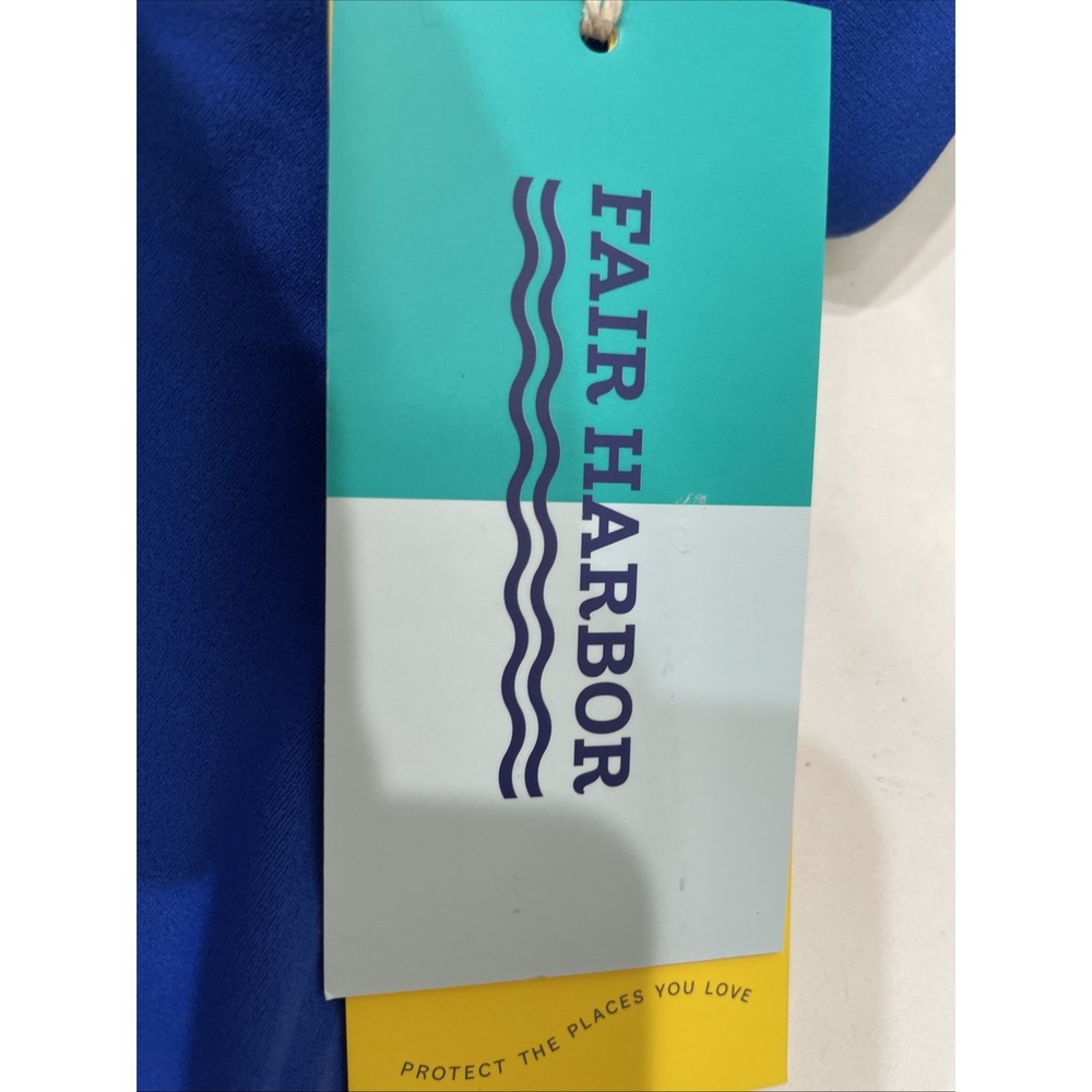Fair Harbor Bayview bike short cobalt Women's M With Back Zipper Pocket NWT - Picture 4 of 8